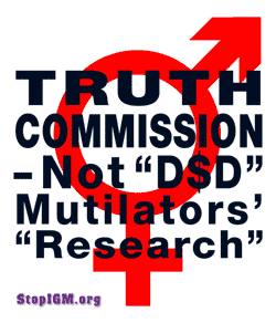 TRUTH COMMISSION not 'D$D' Mutilators' 'Research'!